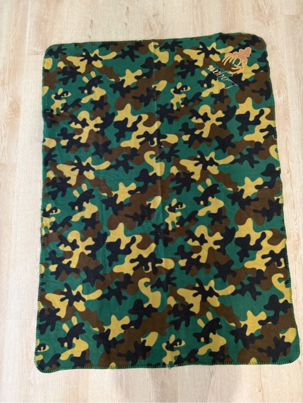 “Logan” Monogrammed Fleece Blanket